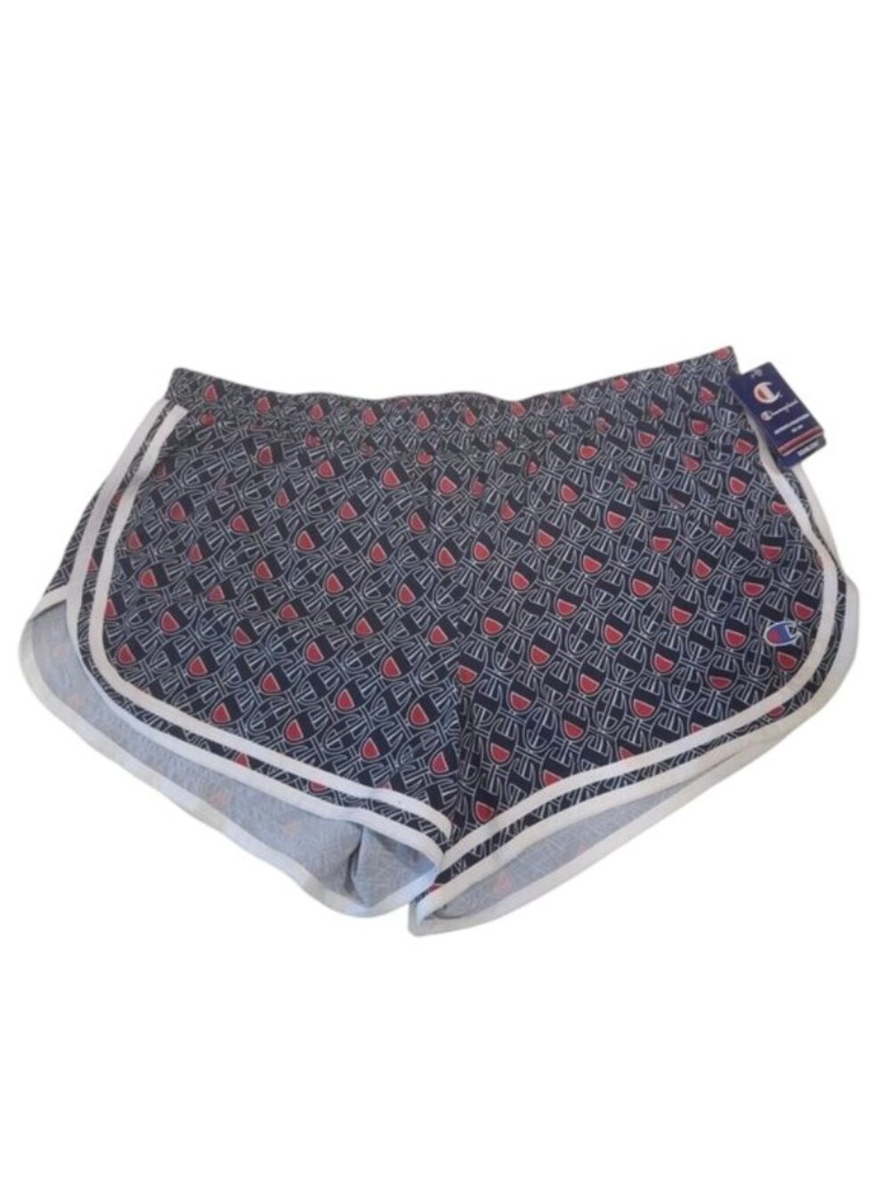 Champion Women Athletic Shorts Double Dry Moisture-Wicking SZ XL Monogram print